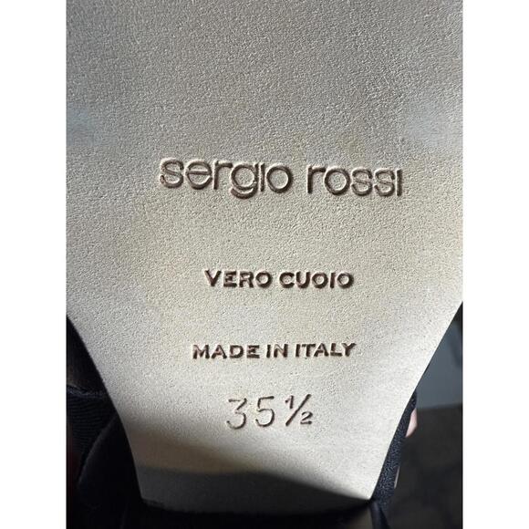 NWB Sergio Rossi Cutout Leather Western Booties Women's Size 5.5 - Picture 5 of 15